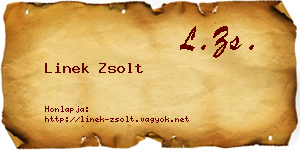 Linek Zsolt névjegykártya